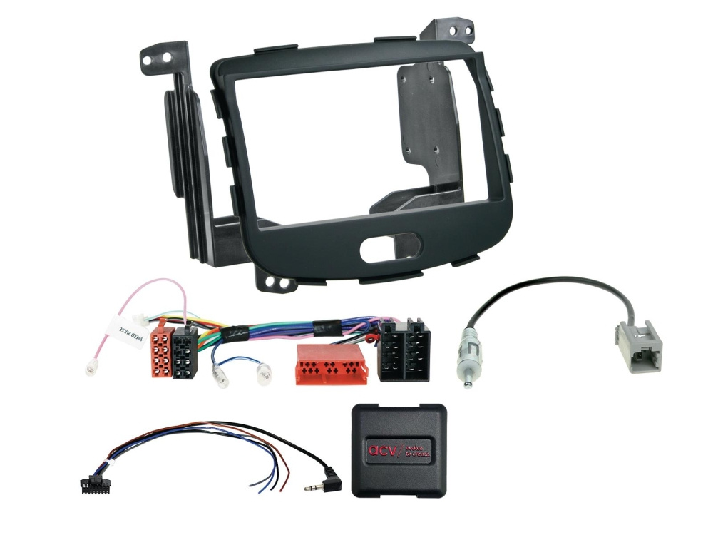 ACV Monteringsram 2-DIN Hyundai i10, SWC/antennadapter