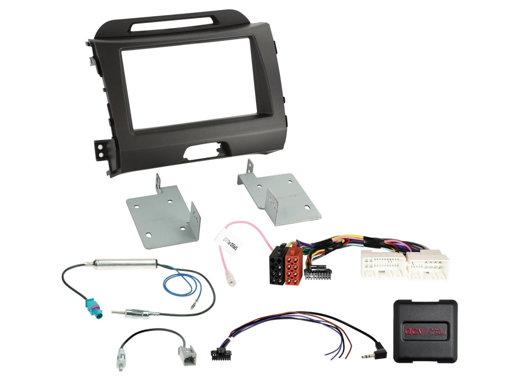 ACV Installationskit 2-DIN Kia Sportage 2010-2016, 24Pin/18Pin