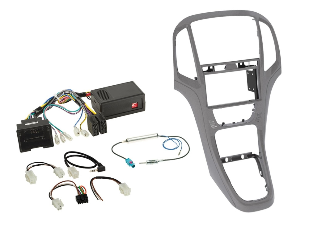 ACV Installationskit 2-DIN Opel Astra J, titan grey