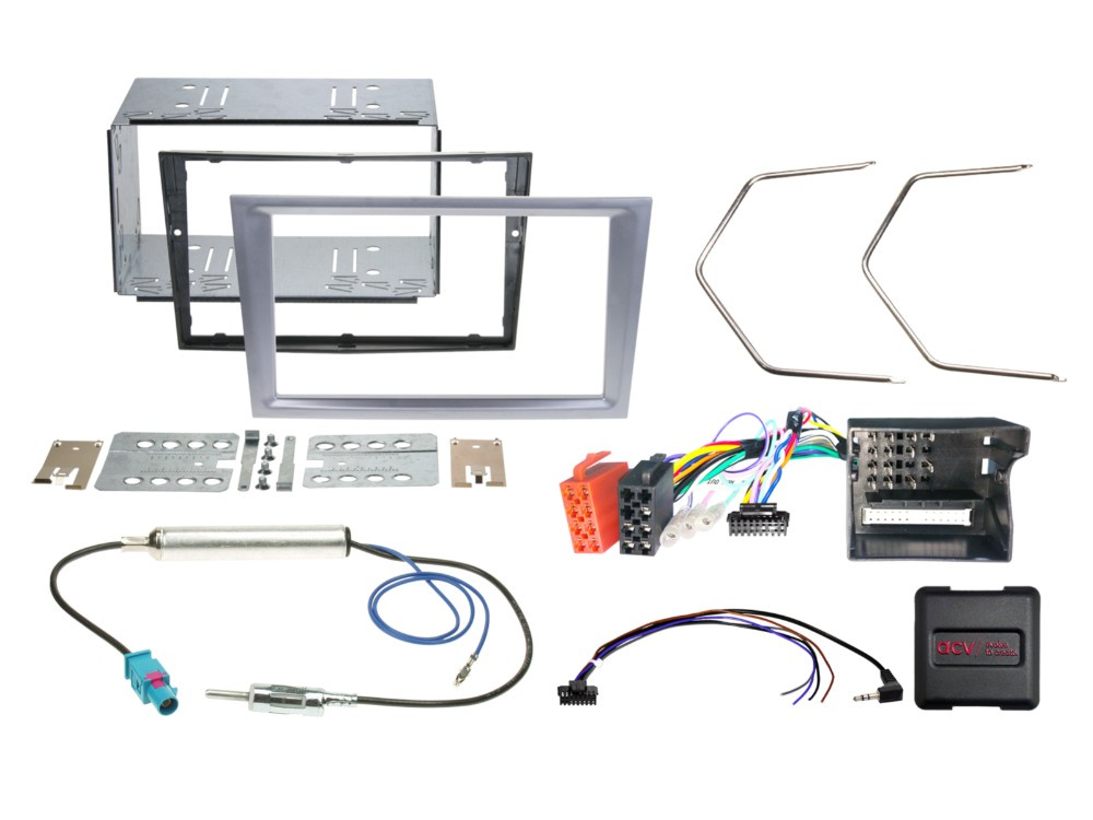 ACV Installationskit 2-DIN Opel, matt krom
