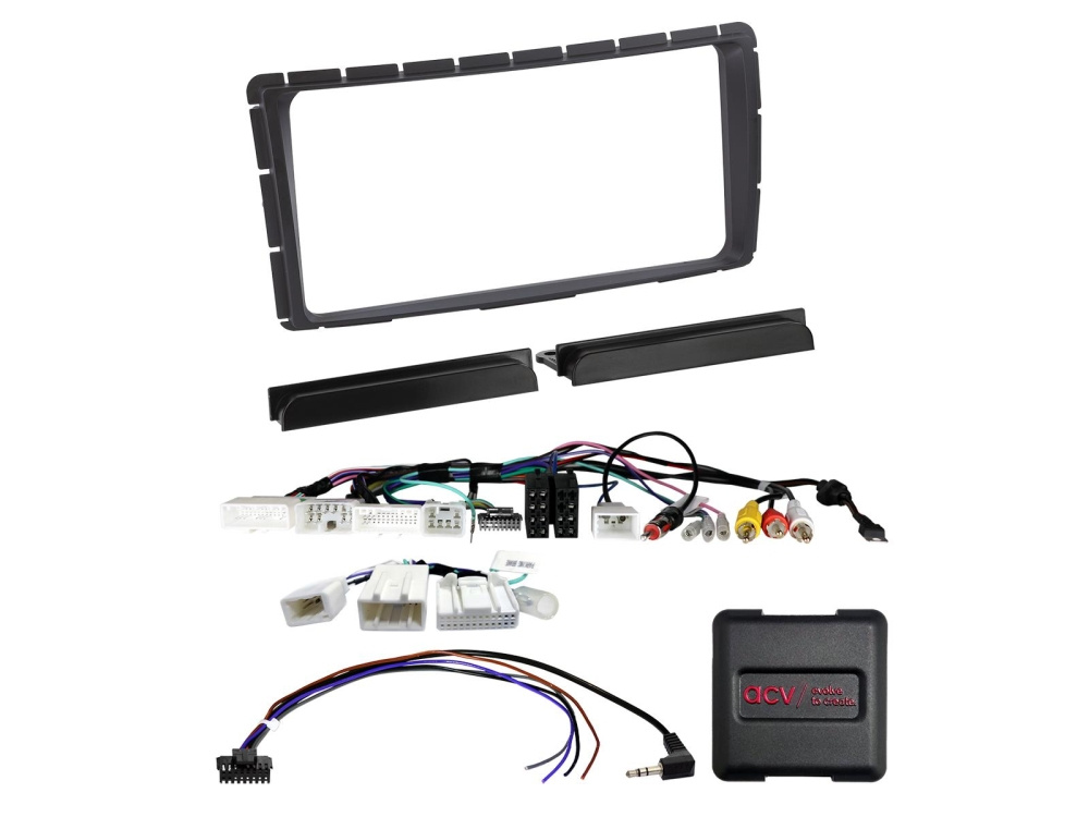 2-DIN Installationskit Toyota Hilux 2011-2016 Rattstyrning/USB