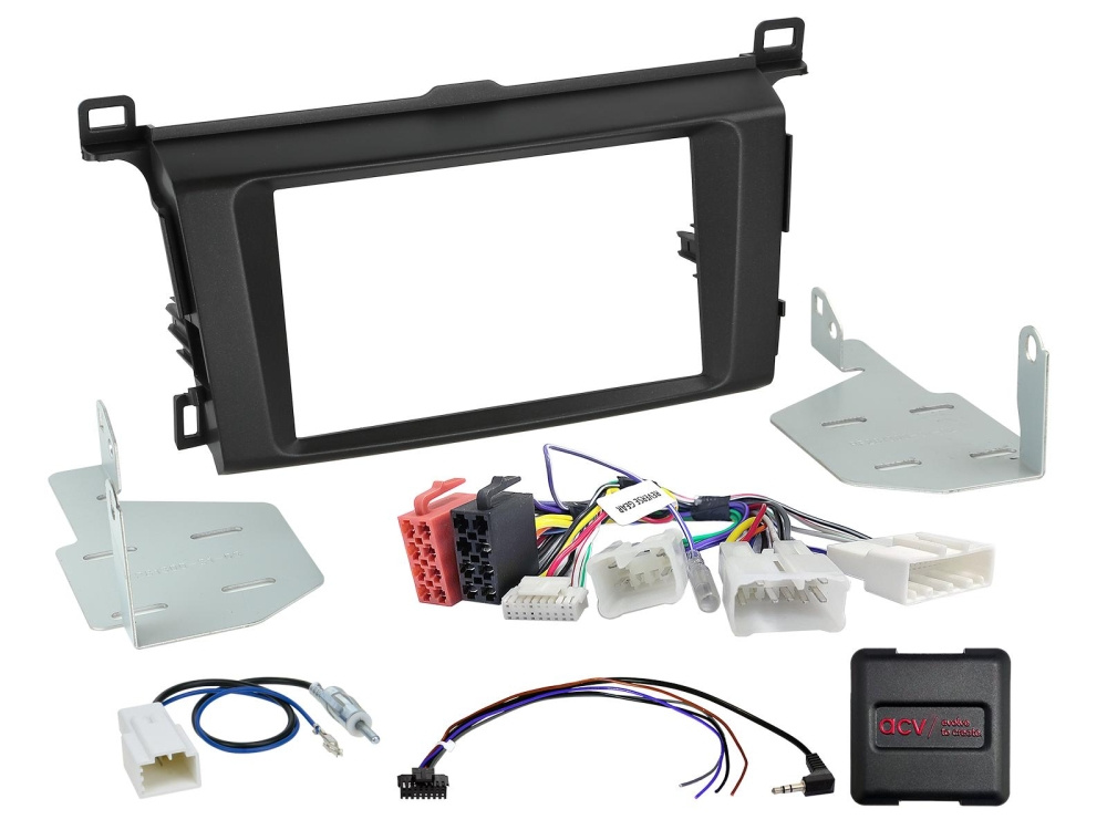 ACV Installationskit 2-DIN Toyota RAV4 Rattstyrning