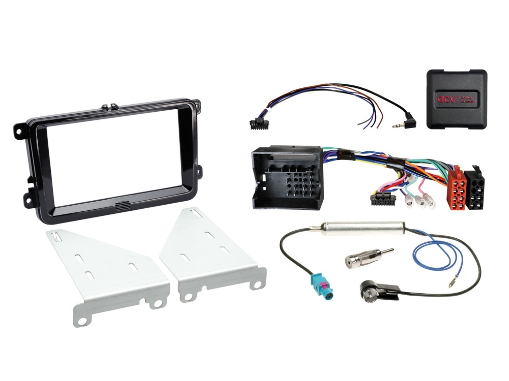 ACV Installationskit 2-DIN Seat/Skoda/VW, svart