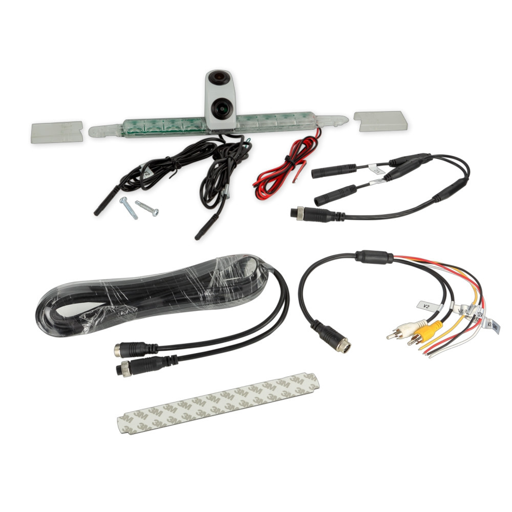 Hella Backkamera med bromsljus, vit