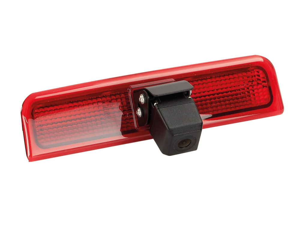 Backkamera med röd ram, speciellt designad för VW Caddy 2003-2015.