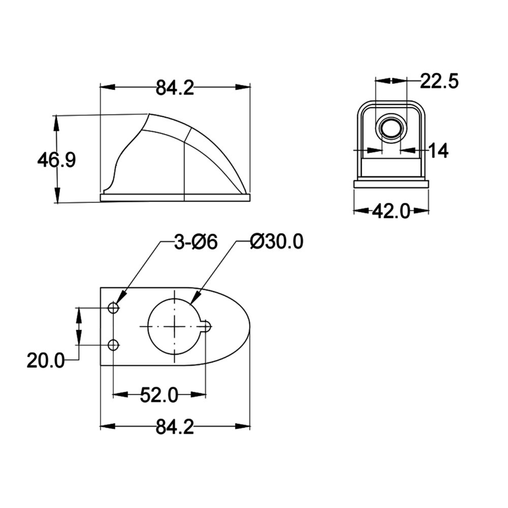 Bakkamera och monitor kit 7