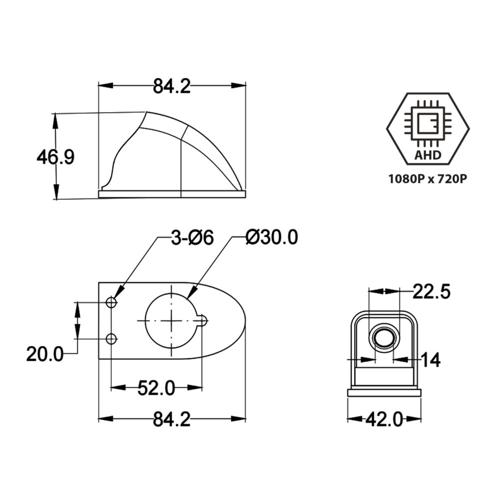 ACV Backkamera AHD Transporter/Motorhome