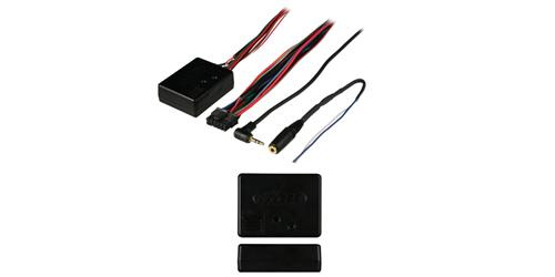 Universal rattstyrning för amerikanska bilar med kablar och kontakter.