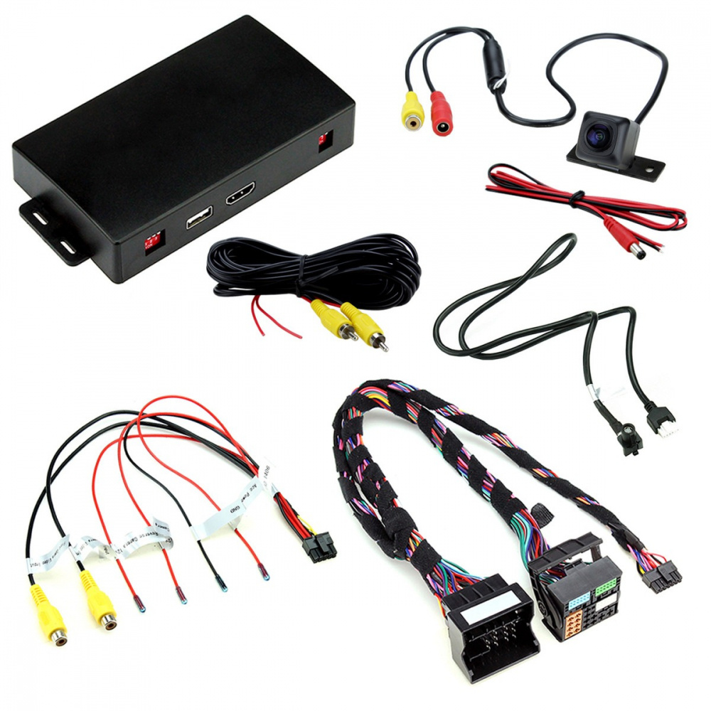 Backkamera-kit med kablar och anslutningar för Audi 5,8” och 7” display.