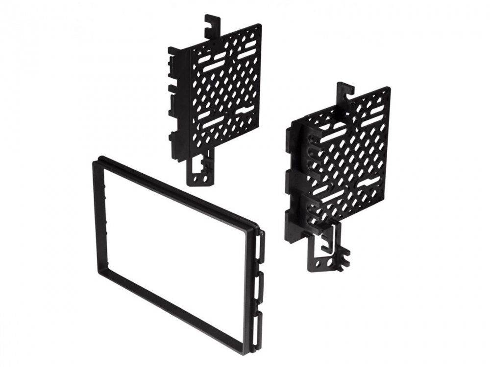 Installationskit för dubbeldin, tre delar, svart plast.