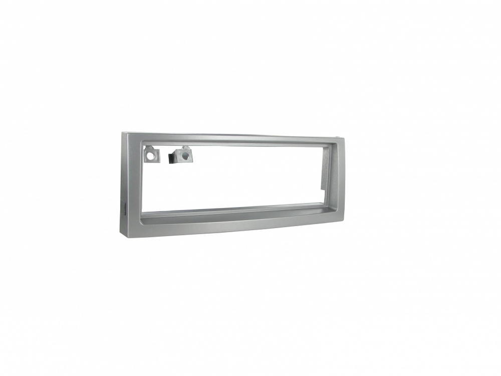 Monteringsram i silver för enkeldin till Peugeot 407, årsmodell 2004-2011.