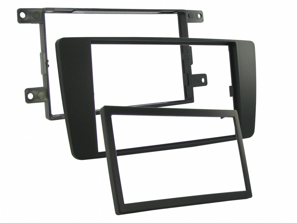 Montageram för dubbeldin-stereo, anpassad för Skoda-bilar.