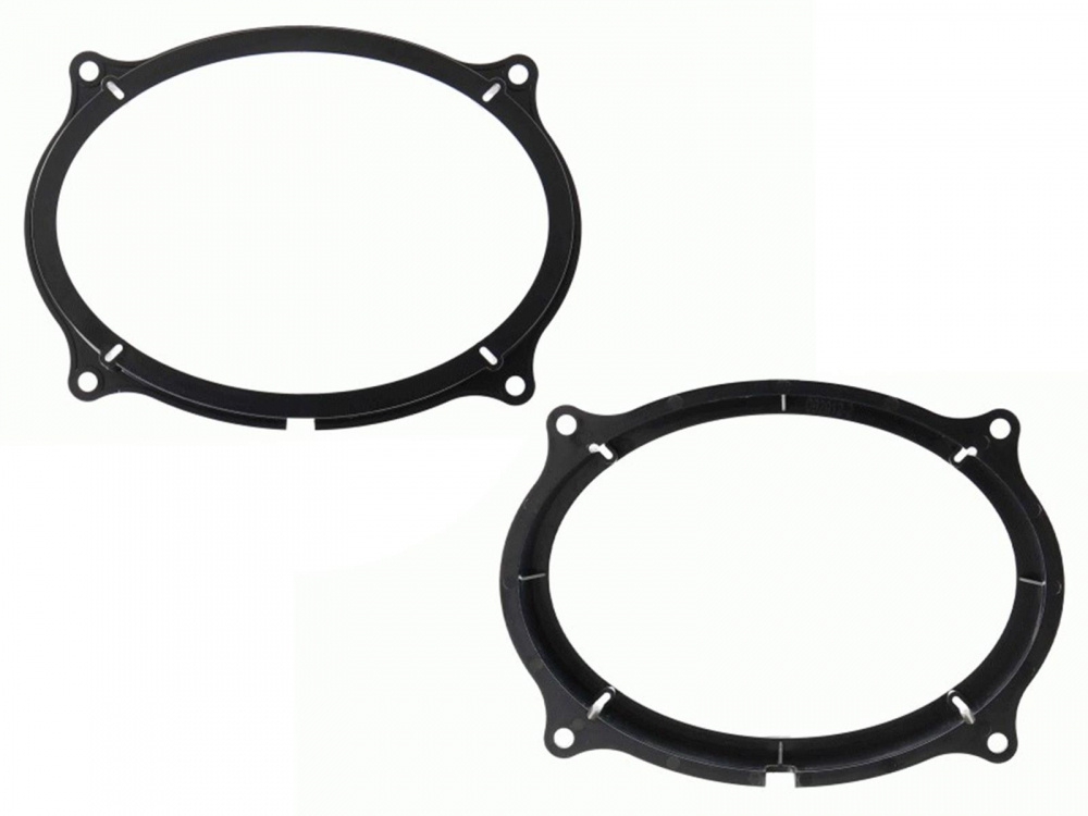 Två svarta högtalaradaptrar för Nissan.