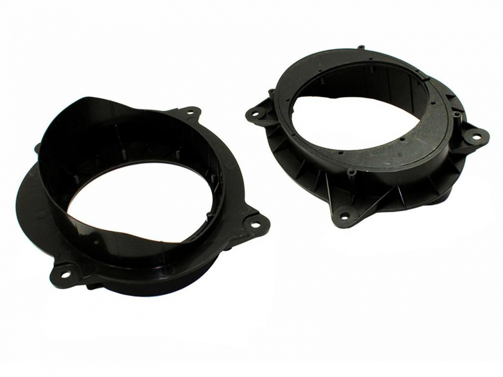 Högtalaradapter för 6.5-tums högtalare, plastmaterial och rund design.