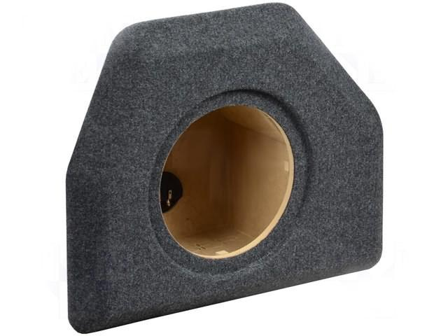 Tom baslåda i grå filt för VW Passat B6/B7, designad för enkel installation.