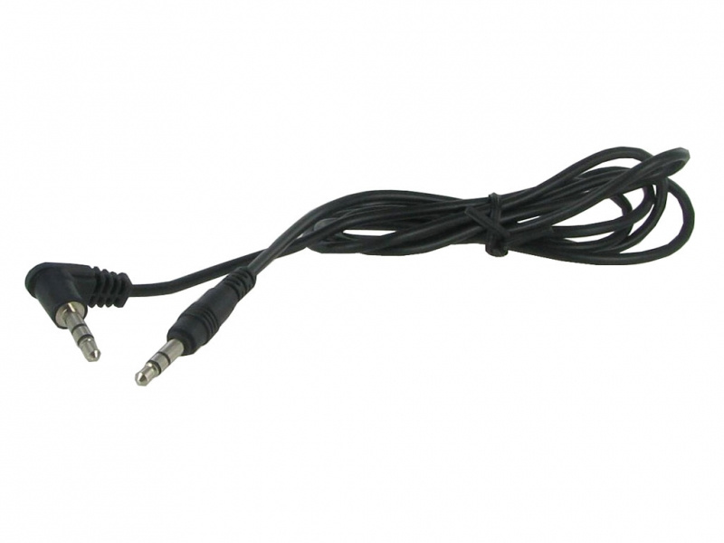 Aux-kabel 3.5mm stereoplugg till 3.5mm stereoplugg, 1 meter lång.