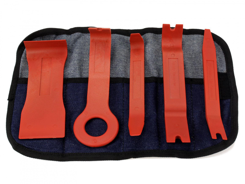 Demonteringsverktyg i 5 delar Röd