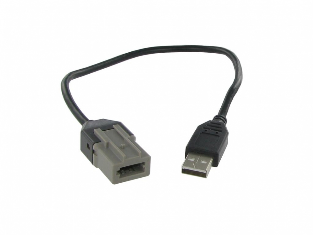 USB-adapter för Citroen med en kontakt för bil och en USB-kontakt.