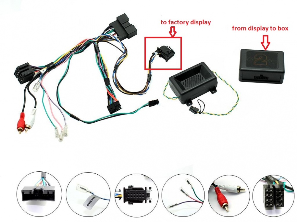 Installationskit med kablar och kontakter för Ford Ranger 2012 och senare.