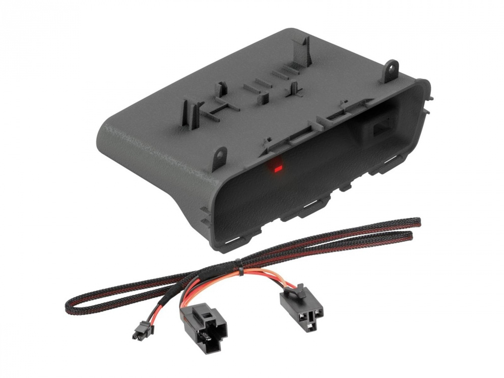 Qi-laddare för Ford Focus 2015, inklusive kablar och fäste.