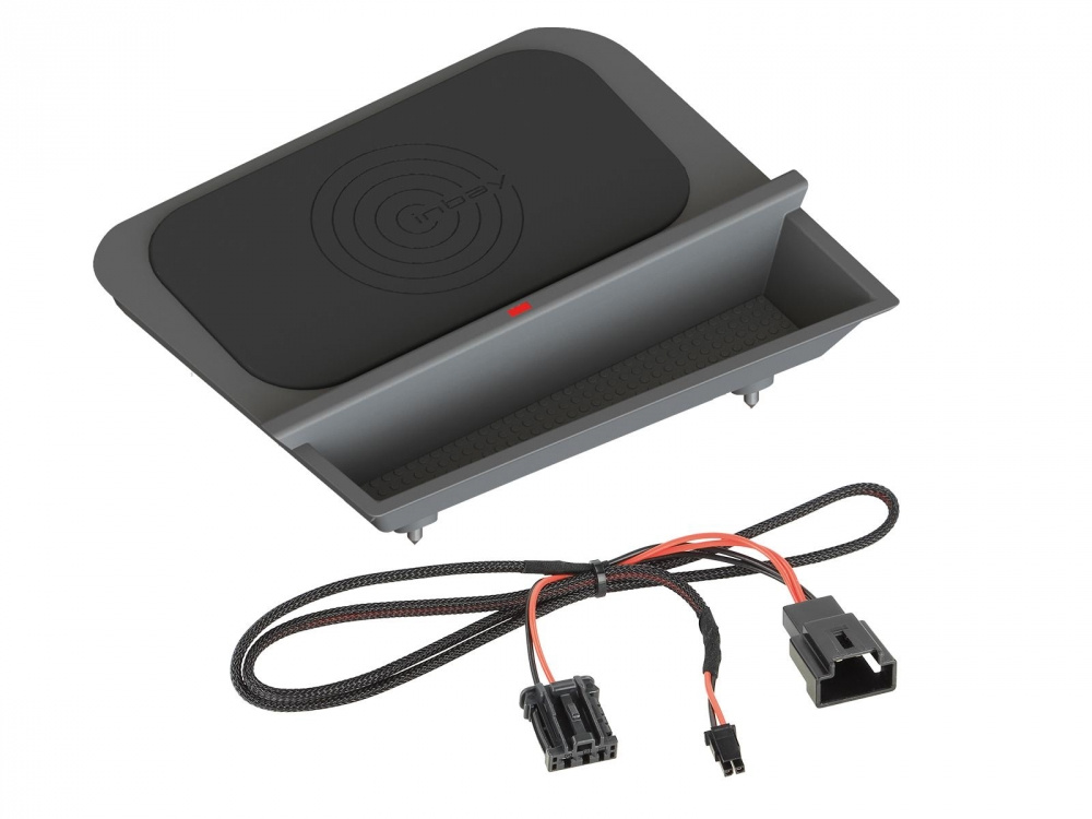 Qi-laddare med kabel för Peugeot 3008 & 5008, designad för smidig trådlös laddning.