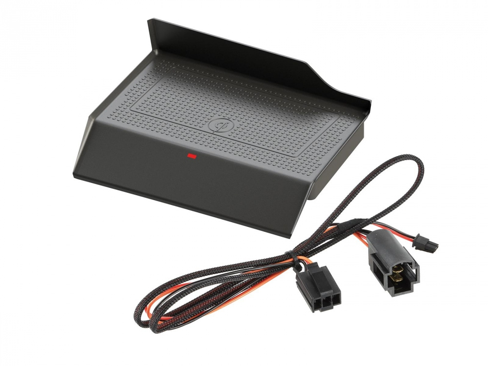 Qi-laddare för Volkswagen Touran, inkluderar kabel och kontaktdon.