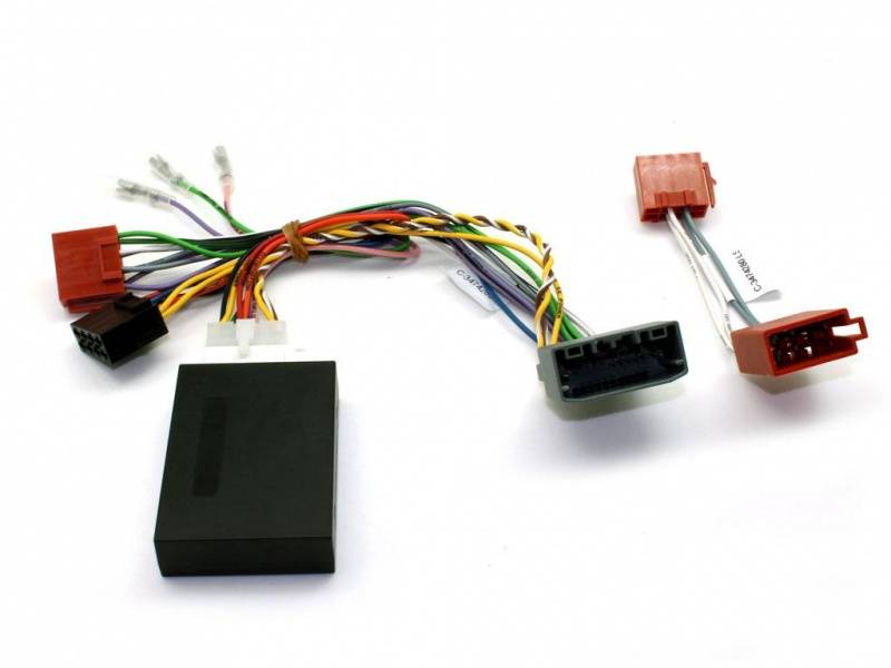 Rattstyrningskablage med flera sladdar och kontakter för Dodge-bilar.