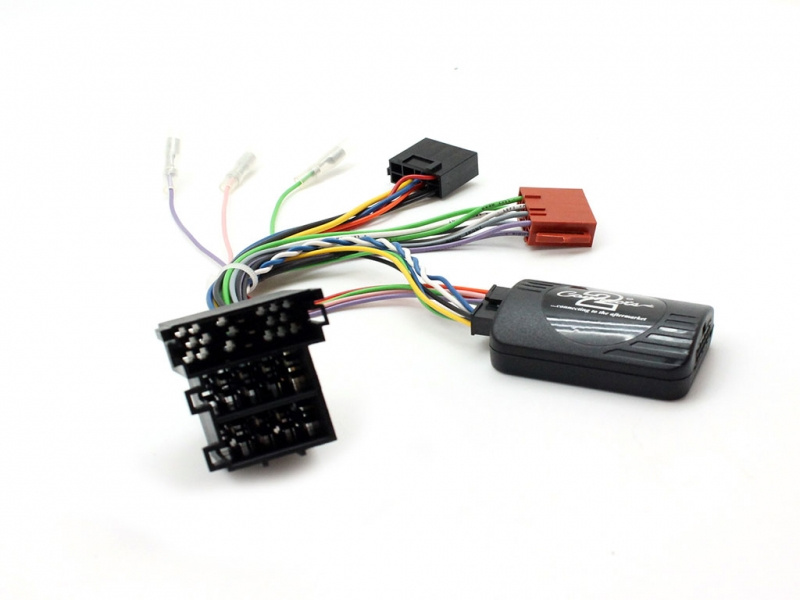 Rattstyrningskablage med kontakter för Fiat Panda 07-12, Mini-ISO.