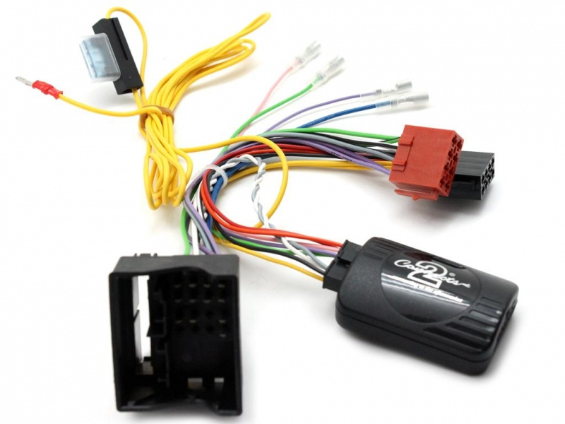 Rattstyrningskablage för Mercedes A-klass/B-klass/CLA/GLA med flera färgade kablar.