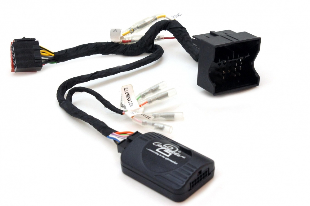 Rattstyrningskablage för Peugeot, Quadlock med anslutning för lös display.