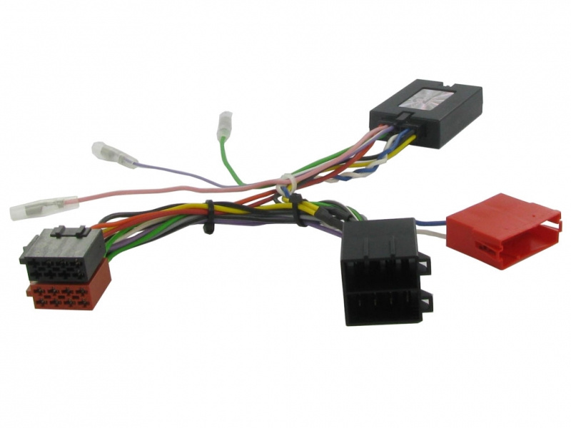 Rattstyrningskablage för Porsche Cayenne 02-07, Mini ISO-anslutningar.