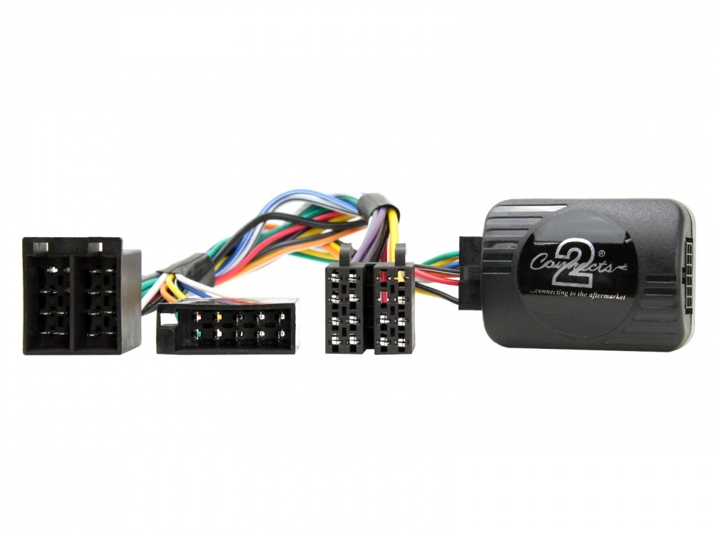 Rattstyrningskablage med 10-polig ISO-kontakt, kompatibelt med Renault-modeller.