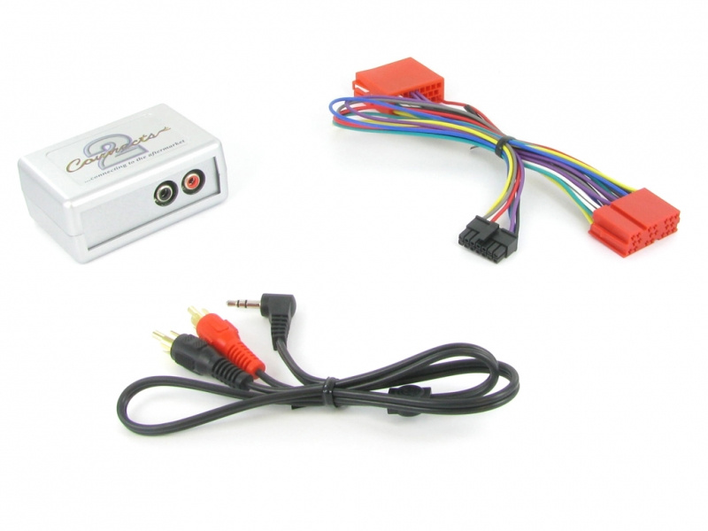 Aux-adapter för Landrover Freelander/Discovery med kablar och kopplingsbox.