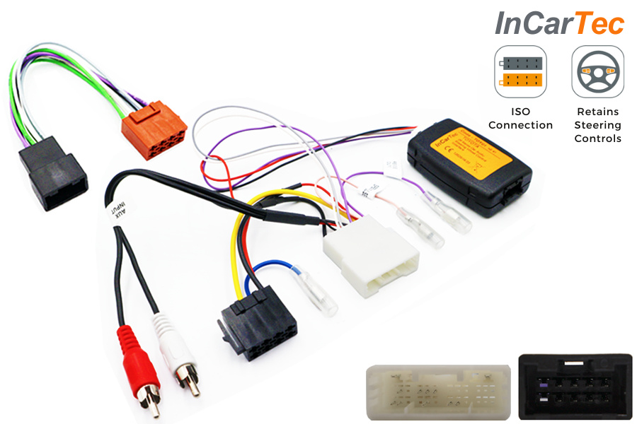 Rattstyrningskablage för Toyota 2018 och framåt, inklusive anslutningskablar.