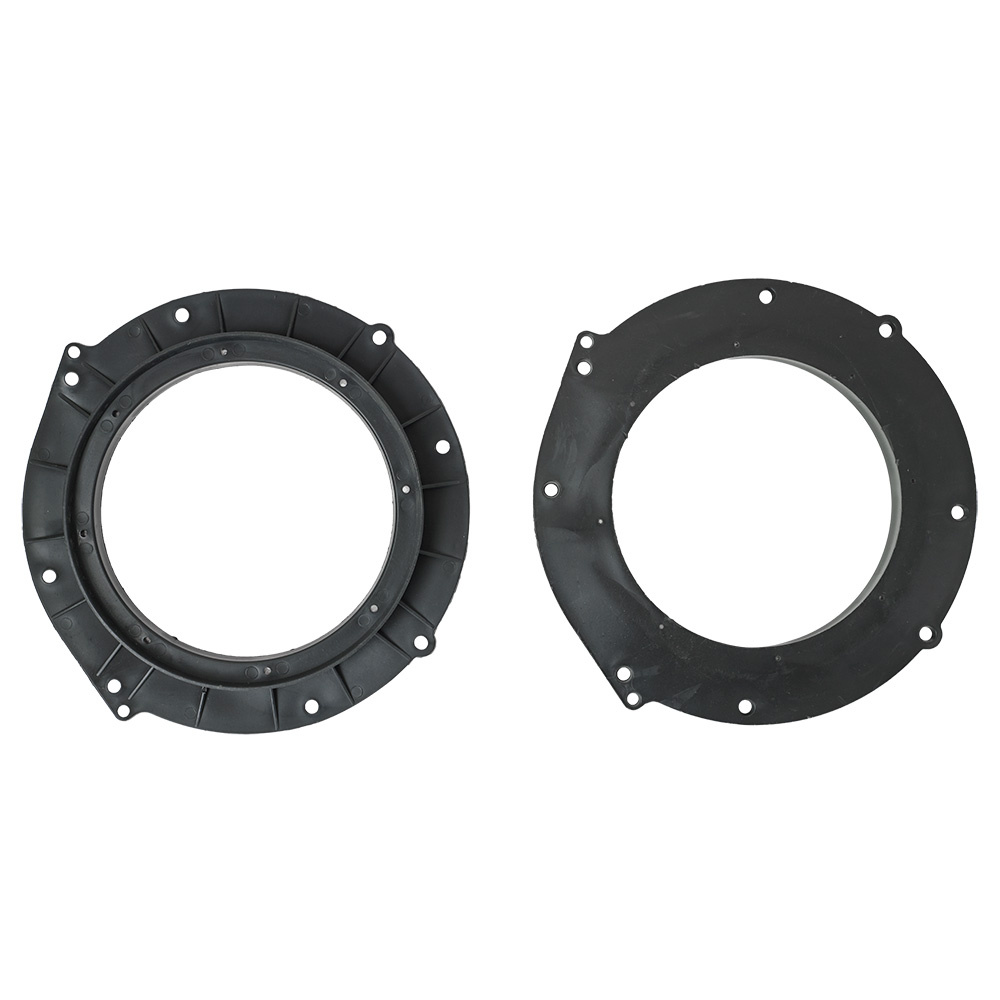 Högtalaradapter i plast, rund form, avsedd för Audi framdörrar.