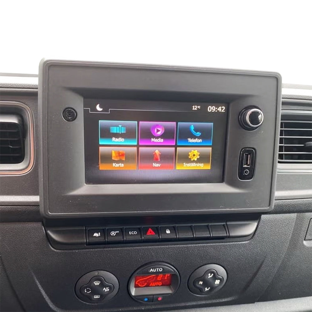 Auto-Connect Installationskit för 9/10.1-tums bilstereo, Renault Master, Opel Movano, Nissan NV400 och Interstar