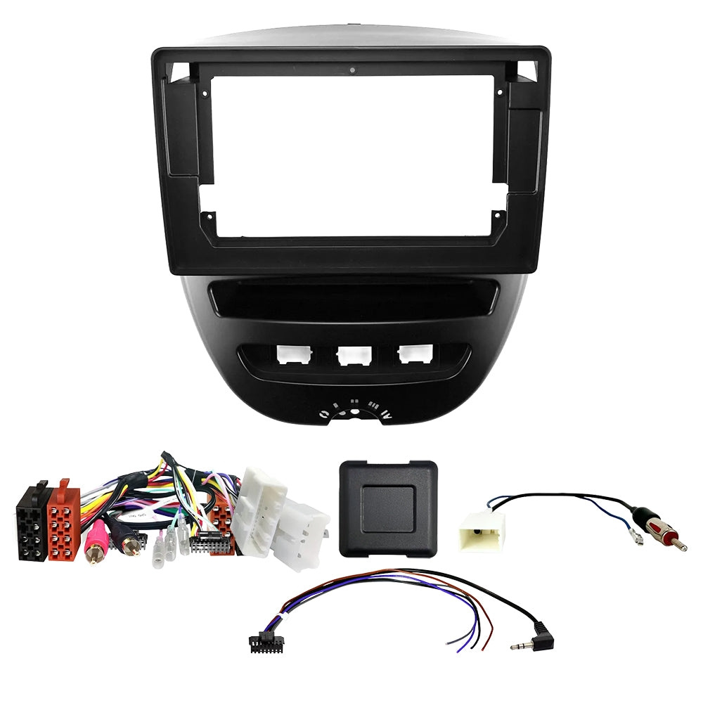 Auto-Connect Installationskit för 9-tums bilstereo, Toyota Aygo, Citroën C1 och Peugeot 107