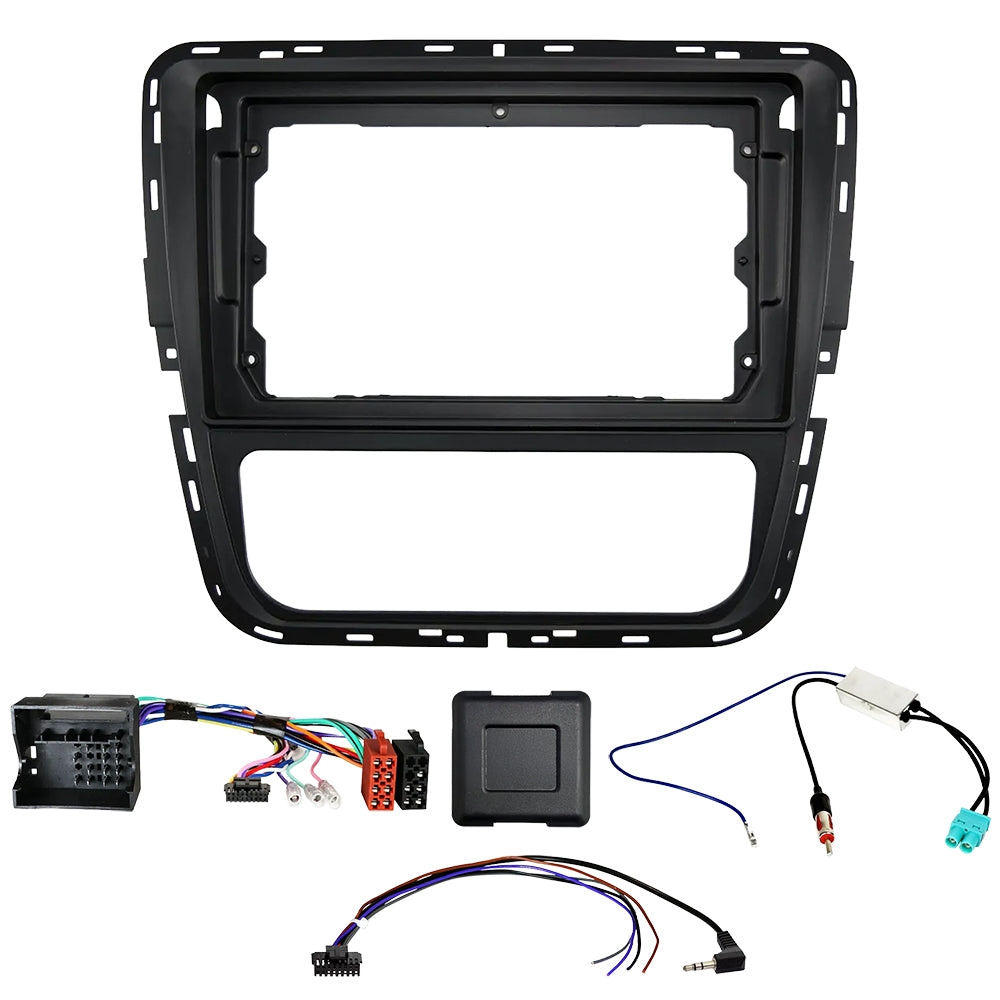 Auto-Connect Installationskit för 9-tums bilstereo, Volkswagen Passat B7 2011-2015, manuell AC