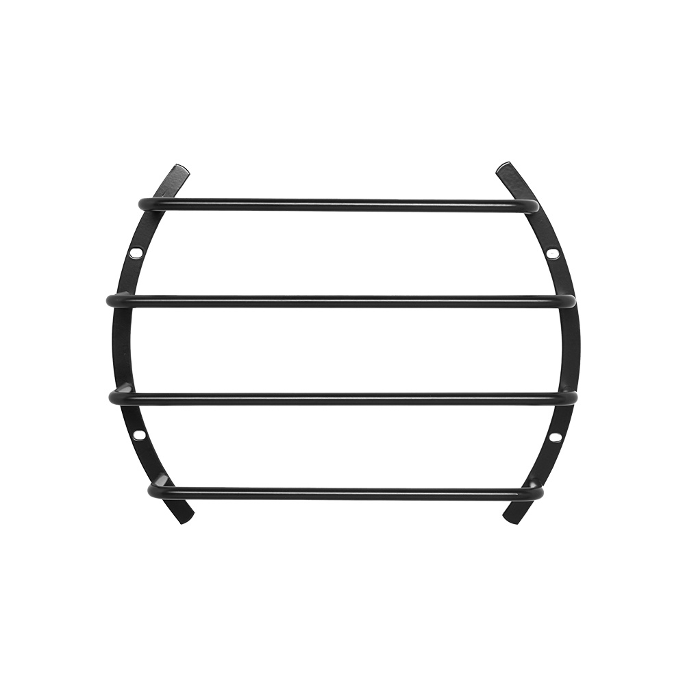 Svart högtalargaller med fyra horisontella spacerar.