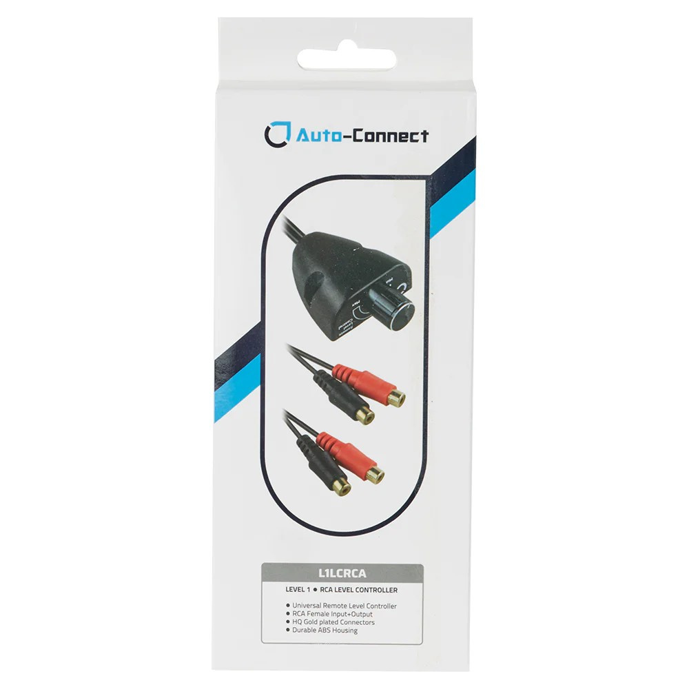 Auto-Connect L1LCRCA, universal bass remote för RCA