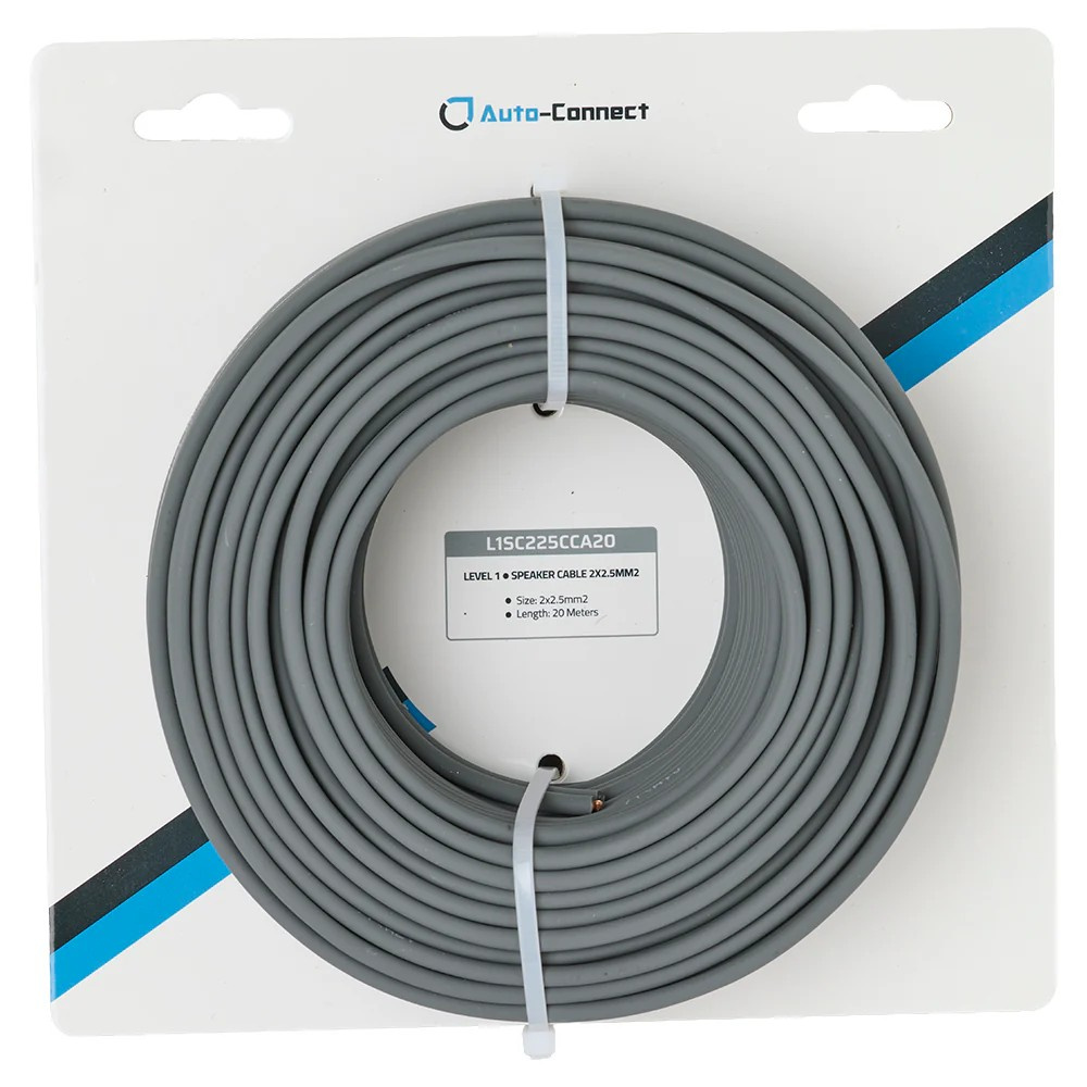 Auto-Connect CCA-Högtalarkabel 2x2.5 mm², 20 meter