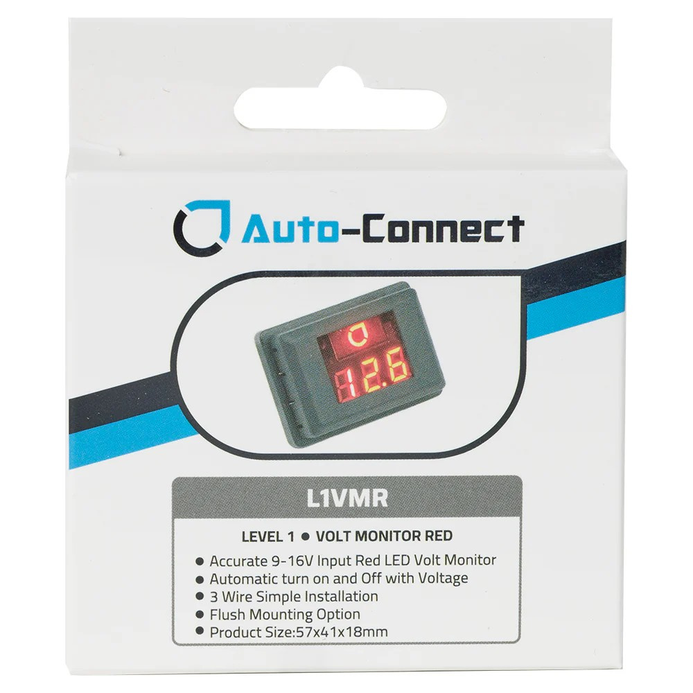 Auto-Connect röd voltmätare