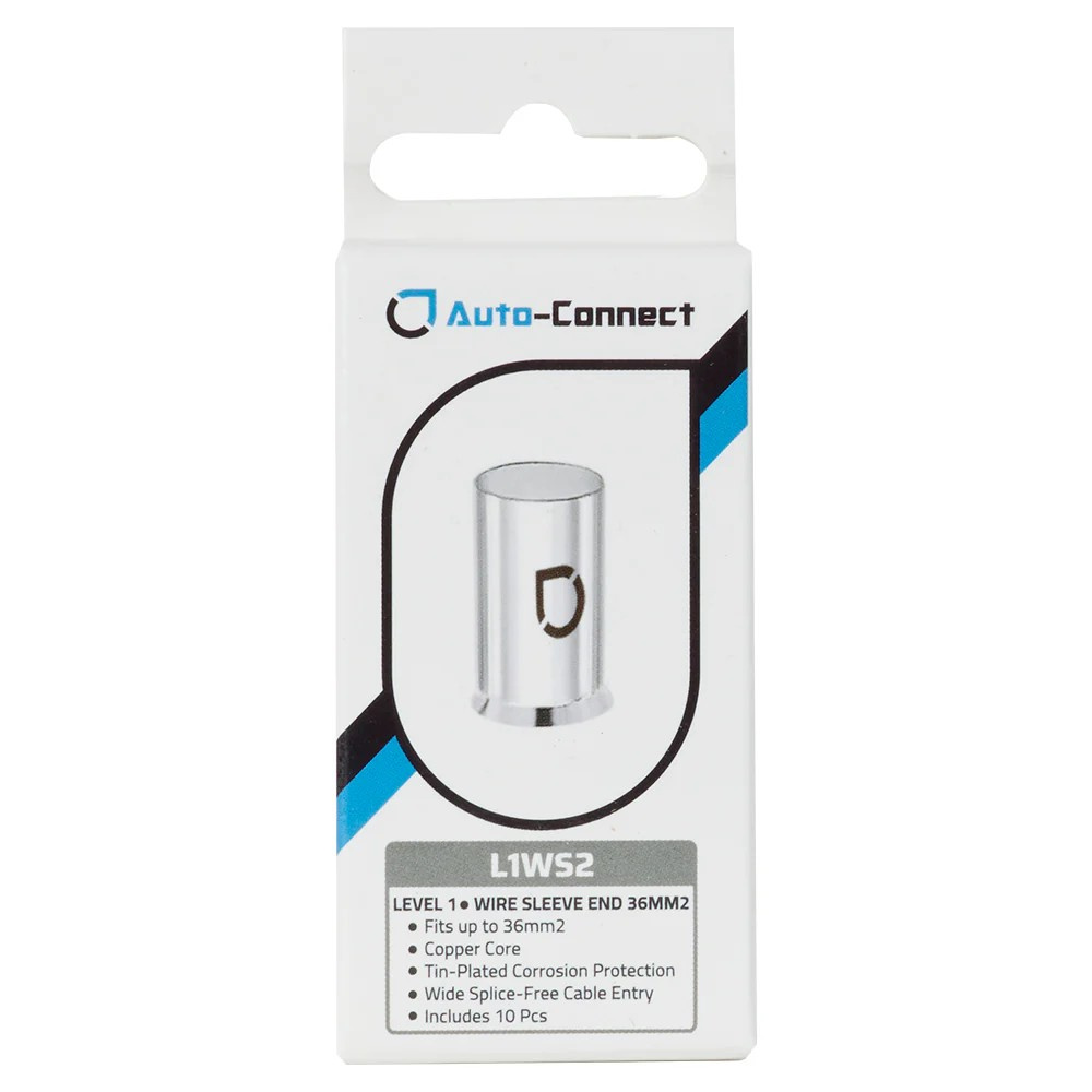 Auto-Connect L1WS2 10-pack kabelhylsor, 36mm²-kabel