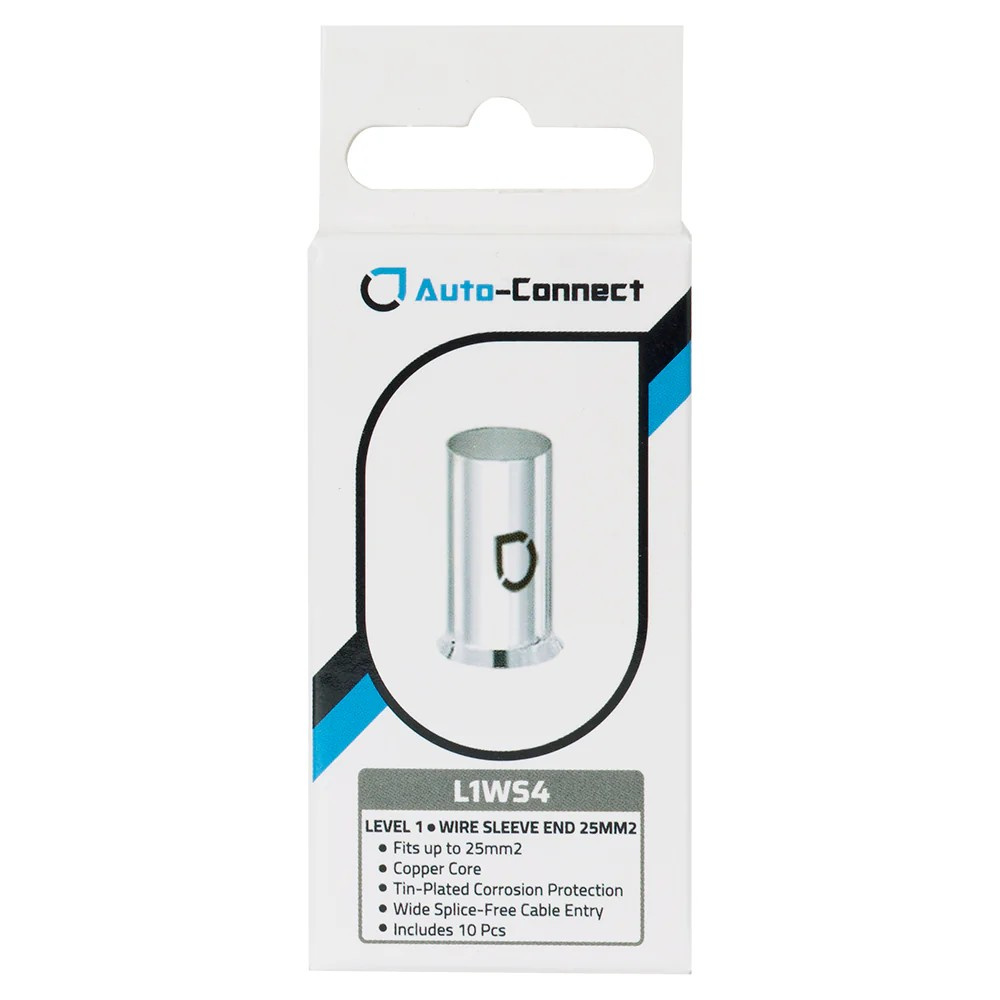 Auto-Connect L1WS4 10-pack kabelhylsor, 25mm²-kabel