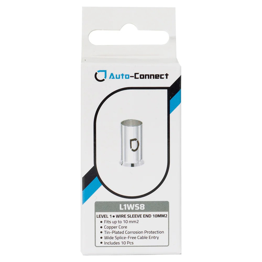 Auto-Connect L1WS8 10-pack kabelhylsor, 10mm²-kabel