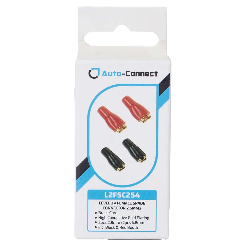 Auto-Connect Flatstiftshylsor 2.5 mm², 4-pack