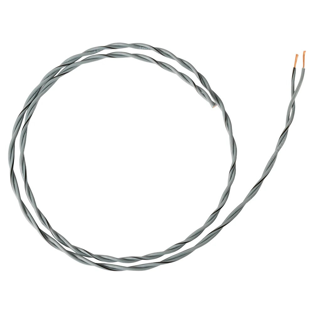 Auto-Connect tvinnad högtalarkabel 2x0.8mm² grå, pris per meter