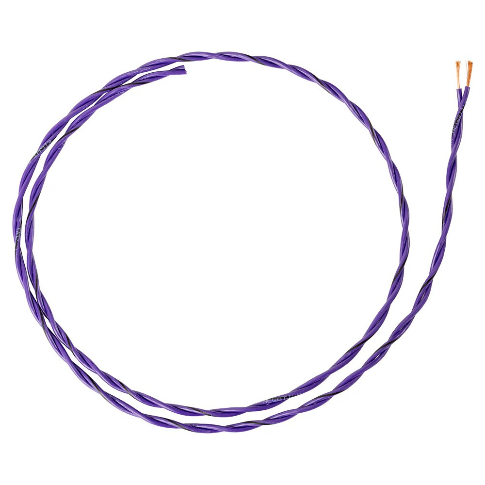 Auto-Connect tvinnad högtalarkabel 2x0.8mm² lila, pris per meter