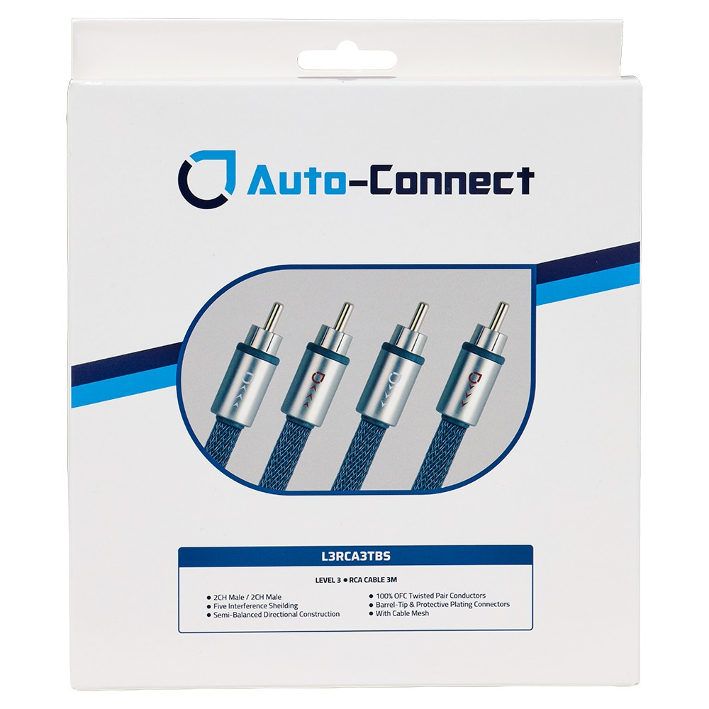 Auto-Connect tvinnad lågnivåkabel 3 meter, Level 3