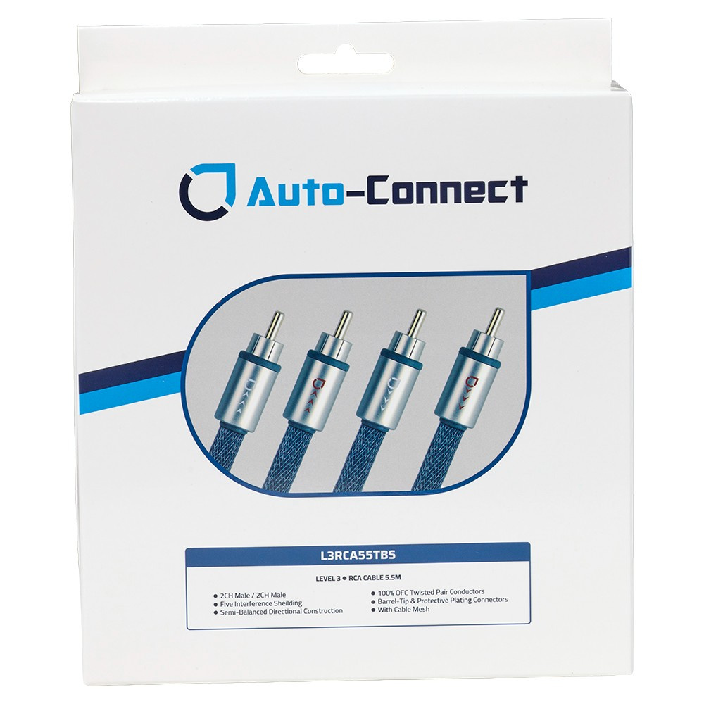 Auto-Connect tvinnad lågnivåkabel 5.5 meter, Level 3